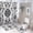 style-1041, variant on 4 Piece Bathroom Shower Curtain Sets Bathroom Sets with Shower Curtain And Rugs 4 Piece Black And White Elegant Damask Design Waterproof Personality Pattern Bath Curtain Damask Floral