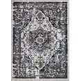 thumbnail image 1 of Ladole Rugs Everest Collection Hanuama Abstract Contemporary Style Smooth Area Rug Carpet for Dining Room, Bedroom, Living Room in Grey-Cream, 7x10(6'5" x 9'5", 200cm x 290cm), 1 of 4