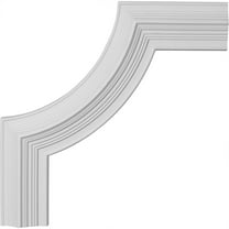 14 3/8"W x 14 3/8"H, Edinburgh Panel Moulding Corner (matches moulding PML03X01ED)