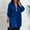 Blue, variant on Women's Sequin Button Down Shirt Dress Solid Color Long Sleeve Loose Fit Blouse Top Mini Dress Party Clubwear Red XXL