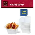 thumbnail image 4 of [10 Pack - 30 oz] Plastic Serving Bowls Square White Disposable Snack Bowls - Posh Setting, 4 of 6