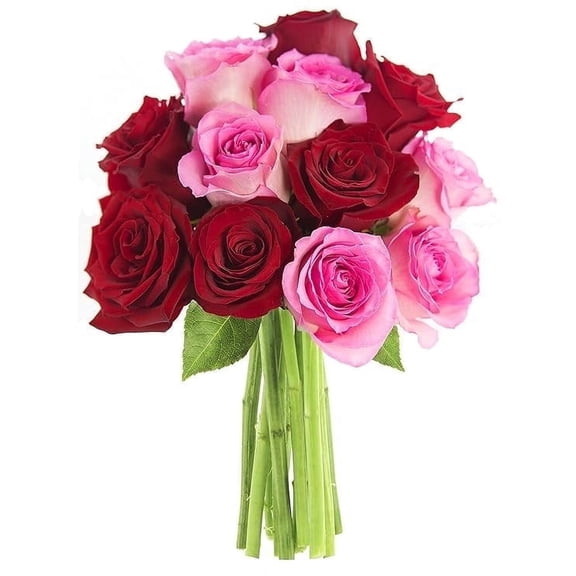 KaBloom : Bouquet of 6 Red Roses, 6 Pink Roses Next-Day Delivery, Gift for Every Occasion.