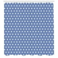 thumbnail image 3 of Ambesonne Retro Shower Curtain, White Classic Polka Dots, 69"Wx84"L, Violet Blue White, 3 of 3