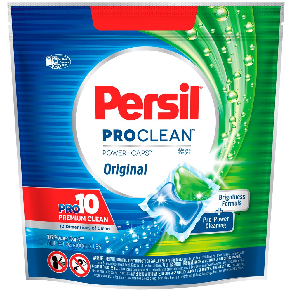 Persil ProClean PowerCaps Laundry Detergent, Original, 16 Count