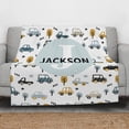 thumbnail image 4 of Personalized Blankets with Name Customized Kids Blankets for Girls Boys Adults Throw Blankets for Bedroom Decor Christmas Birthday Gift(Car, 50"×60"), 4 of 5