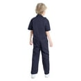 thumbnail image 5 of Toptie Boy's Coverall Child's Mechanic Halloween Costume Jumpsuit Short Sleeve-Navy-11/12Y, 5 of 7