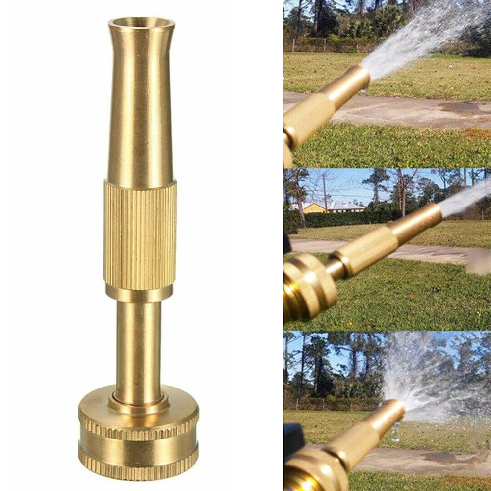 3" 4" High Pressure Hose Spray Gun Brass Head Garden Water Nozzle Sprayer I 