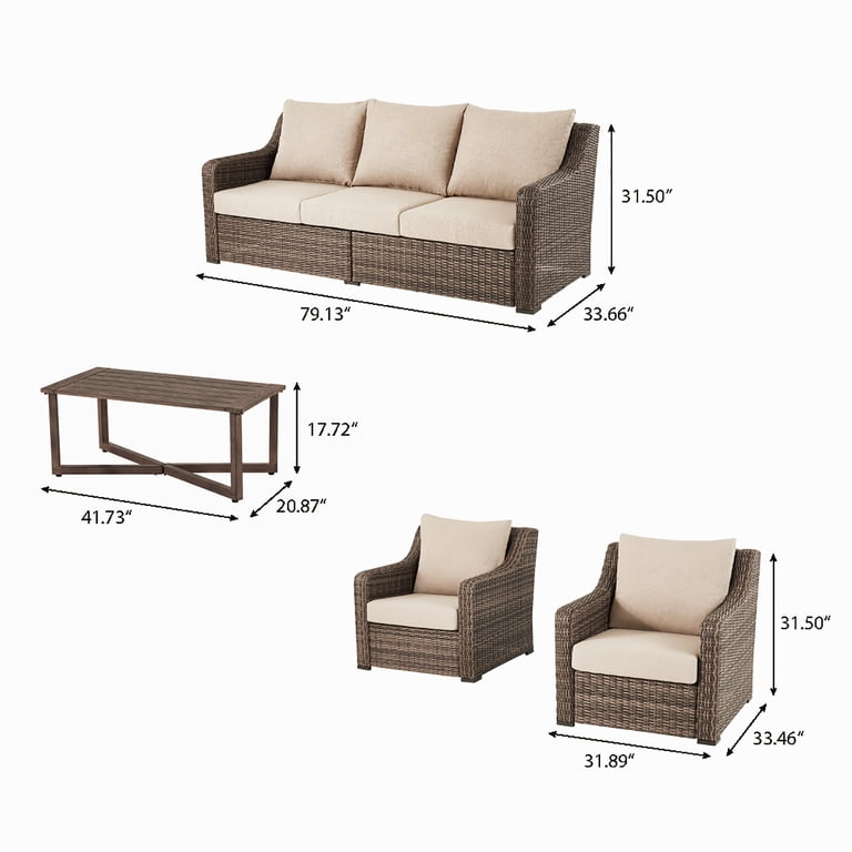 Better Homes & Gardens Hawthorne Park Outdoor Wicker Lounge Chair