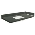 thumbnail image 1 of Transolid VT37x22-1KU-4R-A-W-4 37 in. D Quartz Vanity Top with 4 in. Centerset and Rectangular Undermount Sink, Urban Grey, 1 of 6