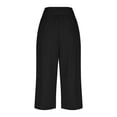 thumbnail image 3 of Patlollav Womens Summer High Waisted Capri Pants Plus Size Casual Sport Activewear Capris Sweatpants Loose Fit, 3 of 6
