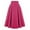 Hot Pink pants for women, variant on Casual Skirts for Women Solid Elastic Button Down Fold Pleated Loose Hem Swing Vacation Beach Cute Party Flowy Skirt High Waist Skirts Wide Leg Pants Wide Leg Pants, Casual, Bottom Jeans Navy L