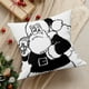 thumbnail image 4 of Funda de almohada de terciopelo suave y agradable al tacto, con estampado digital a color, ideal para decorar la sala de estar con motivos navideños., 4 of 6