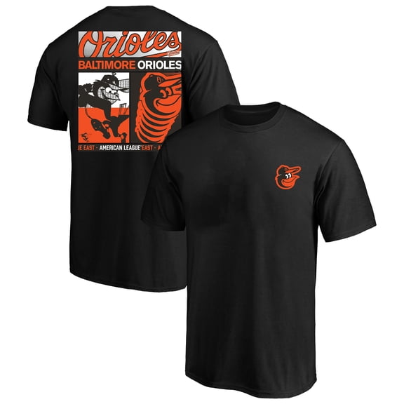 Men's Profile Black Baltimore Orioles Big & Tall Two-Sided Graphic T-Shirt