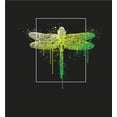 thumbnail image 2 of Natural World Paint Splatter Dragonfly Crew Neck Short Sleeve Adult T-shirt
-XS-Black, 2 of 3