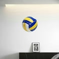 thumbnail image 4 of Round volleyball appearance wall clock mute home decoration wall clock NNB, 4 of 5