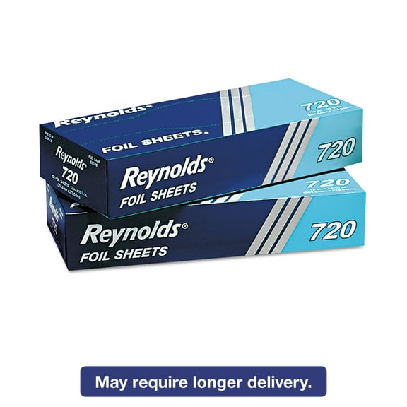 Reynolds Wrap 000000000000000720 10.75 in. x 12 in. Pop-Up Interfolded Aluminum Foil Sheets (2400/Carton)