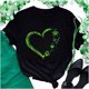 thumbnail image 5 of Camiseta de mujer Camisetas divertidas y lindas de manga corta Día de San Patricio Camiseta de regalo Tops Blusa Regalo para parejas Pompotops  hfajkhk126843, 5 of 8