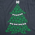 thumbnail image 2 of Womens Dog Paw Christmas Tree T shirt Cute Xmas Gift Holiday Puppy Lover Tee Womens Graphic Tees, 2 of 9