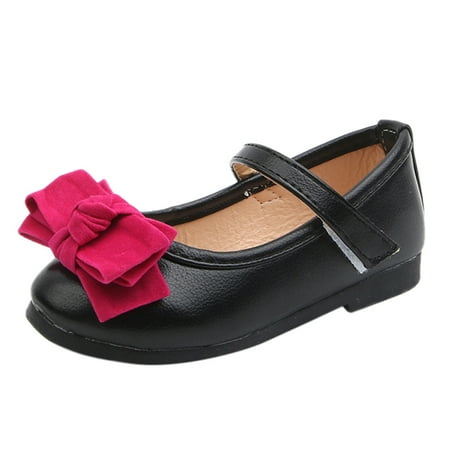 

Kids Solid Bowknot Single Princess Shoes Sandals