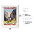 thumbnail image 2 of Holidays in Canada - Canadian Pacific - Vintage Railroad Travel Poster by Leonard Richmond c.1925 - Japanese Unryu Rice Paper Art Print 24 x 32 in, 2 of 4