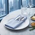 thumbnail image 4 of Unique Bargains 12Pcs  Washable Reusable Party Cloth Napkins Sky Blue 17x17inch, 4 of 6