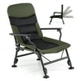 thumbnail image 1 of Gymax Oversized Foldable Fishing Chair Camping Chair w/ Large Adjustable Feet Armrest, 1 of 10