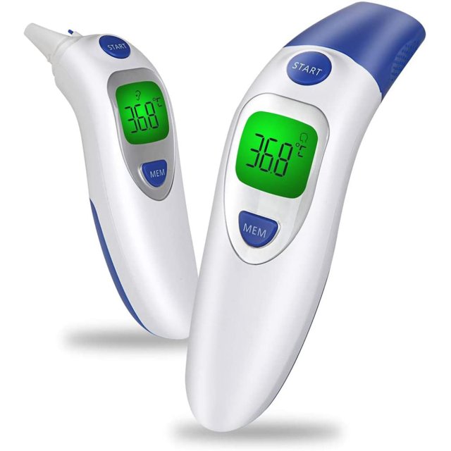Paryvara Termómetro clínico infrarrojo digital - Termómetro 5 en 1 para bebés, niños pequeños y adultos - Mide la temperatura de la frente y el oído, la habitación y el objeto (biberón) - Aprobado por la FDA Vhermosa Cojines