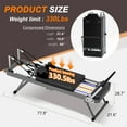 thumbnail image 2 of UHOMEPRO Pilates Reformer, Foldable Pilates Core Bed for Home and Gym Workouts Equipment, Yoga Fitness Machine Suitable for Advanced and Beginners Users, Double Resistance, Simple Assembly, Black, 2 of 9