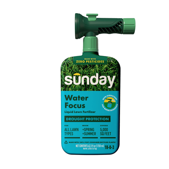 Sunday Water Focus Ready-to-spray Liquid Lawn Fertilizer 42.3 fl oz, (18-0-3), 5,000 sq ft