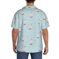thumbnail image 3 of Pofeuu Milk Tea Print Mens Casual Short Sleeve Shirts Beach Summer Spread Collar Pocket Tops Men's Casual Short-sleeved Shirt-X-Large, 3 of 5