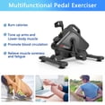 thumbnail image 6 of HLAiLL 2 DAY Delivery Magnetic Under Desk Bike Pedal Exerciser - Mini Exercise Bike for Arm/Leg Exercise, Desk Magnetic Pedal Bike for Home/Office Workout, 6 of 7