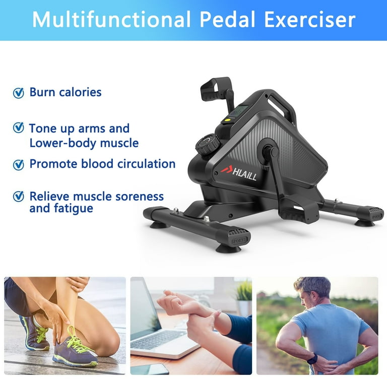 YOSUDA Under Desk Bike Pedal Exerciser for Home/Office Workout - Magnetic  Mini Exercise Bike for Arm/Leg Exercise