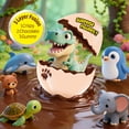 thumbnail image 3 of COKOC Triple-Layer Dark Chocolate Flavored Gummy Candy Eggs, Soft & Chewy Easter Basket Candy & Party Favors, 12.7oz (Pack of 4), 3 of 5