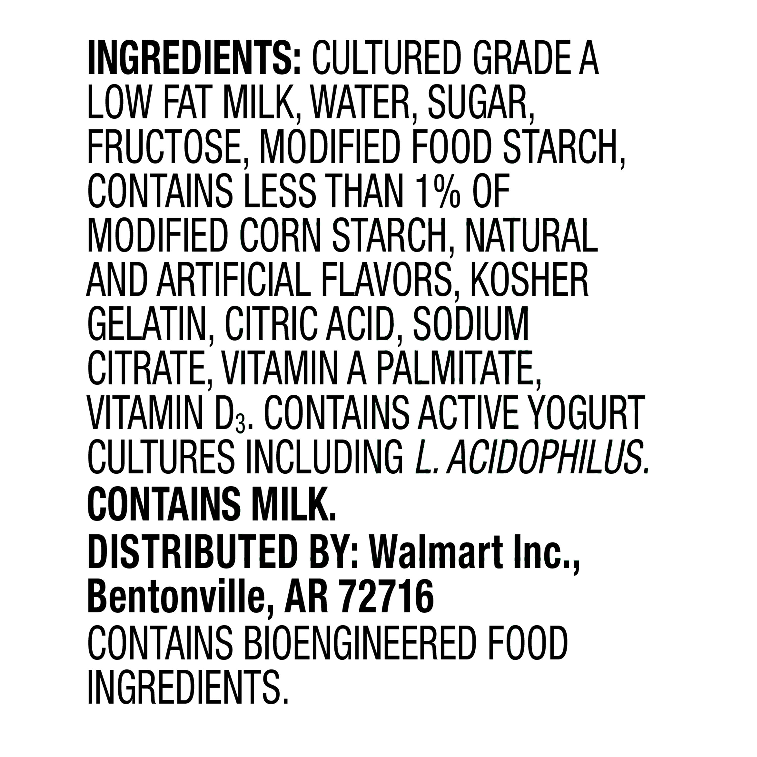 Great Value Original Vanilla Low-fat Yogurt, 6 oz