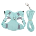 thumbnail image 1 of Shisuyan Cat Harness Leash Set Light Green Reflective Fabric 1 Set 5.5x6.3in, 1 of 8