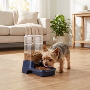 Vibrant Life 2 lb Gravity Feeder for Extra Small Pets, Navy