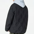 thumbnail image 6 of Zedker Men's Winter Puffer Jacket Warm Windproof Outerwear Casual Comfy Fashion Outerwear Coat with Insulated Hood Black XXL, 6 of 10