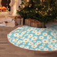 thumbnail image 5 of Disketp Daisy Floral A Christmas Tree Skirt, Christmas Tree Decorations, Christmas Decor, Tree Mat Decoration(30-48IN)-36", 5 of 6