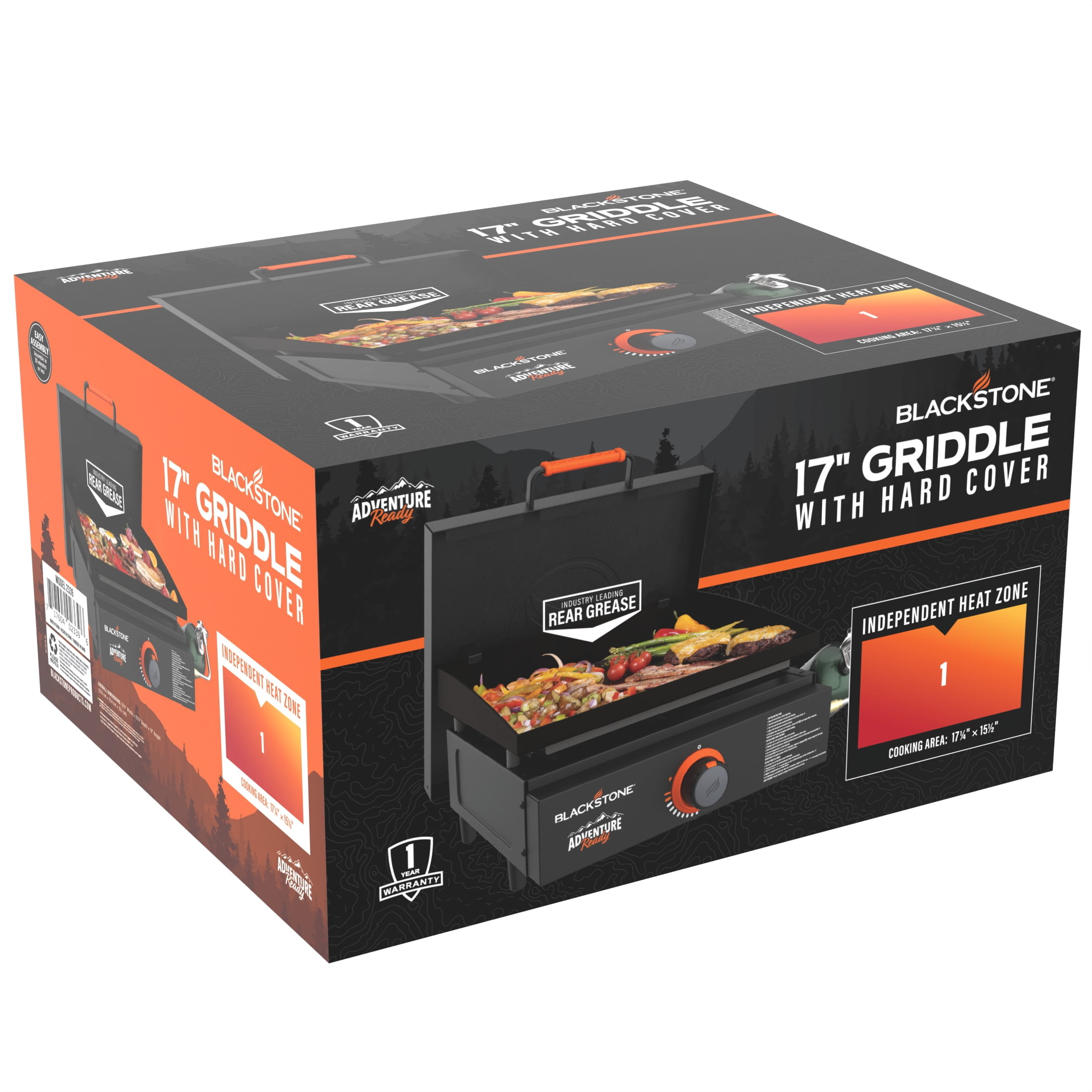 Blackstone Adventure Ready 17-Inch Propane Griddle with Hard Cover