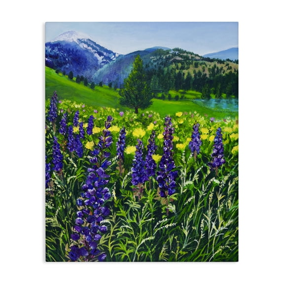 Stupell Industries Flower Speckled Valley Canvas Wall Art, design by Lee Ann Zirbes
