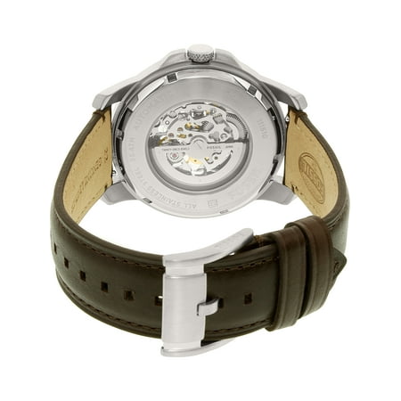 Fossil Men's Grant ME3100 Silver Leather Japanese Automatic Dress Watch | Walmart Canada