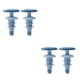 thumbnail image 1 of Matsuzay Conservador de vino tinto de silicona reutilizable para cocina, 2 piezas, botella hermética, tapón de café, tapa de viaje al vacío para Azul 2piezas Matsuzay CBP157836, 1 of 5