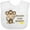 AA-White, variant on Inktastic Mommy's Little Monkey Boys or Girls Baby Bib