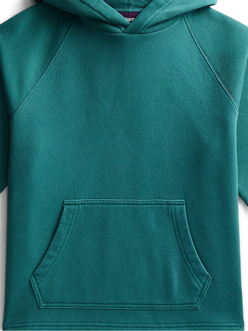 Weekend Academy Boys Fleece Hoodie with Short Sleeves, Sizes 4-18