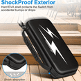 thumbnail image 4 of Funda de transporte rígida de EVA a prueba de golpes compatible con Nintendo Switch OLED con protección y compartimento específico para el mando, 4 of 6