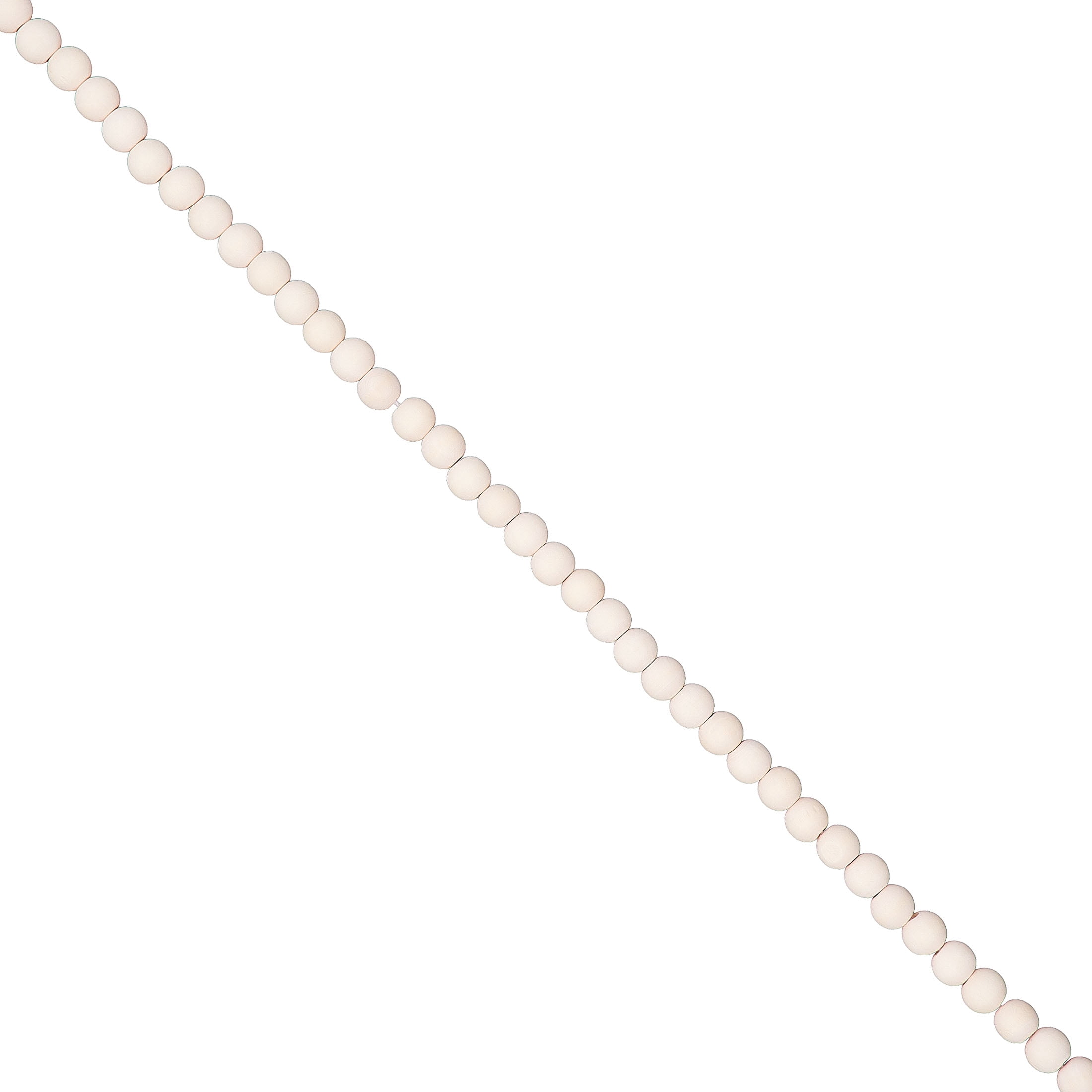 Wood Bead Christmas Garland, Beige, 9', by Holiday Time