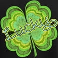 thumbnail image 3 of CafePress - Vintage Lucky 4 Leaf Clover Women's Dark Pajamas - Women's Short Sleeve Print T-Shirt and Pants Dark Cotton Pajama Set, 3 of 7
