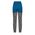 thumbnail image 4 of QATAINLAV Leggings for Women Casual Lace Hollow Workout Yoga Pants Summer Stretch High Waist Skinny Legging Trousers 2024 Solid Color Bottoms Mono de Verano Para Mujer Sky Blue XXL, 4 of 8