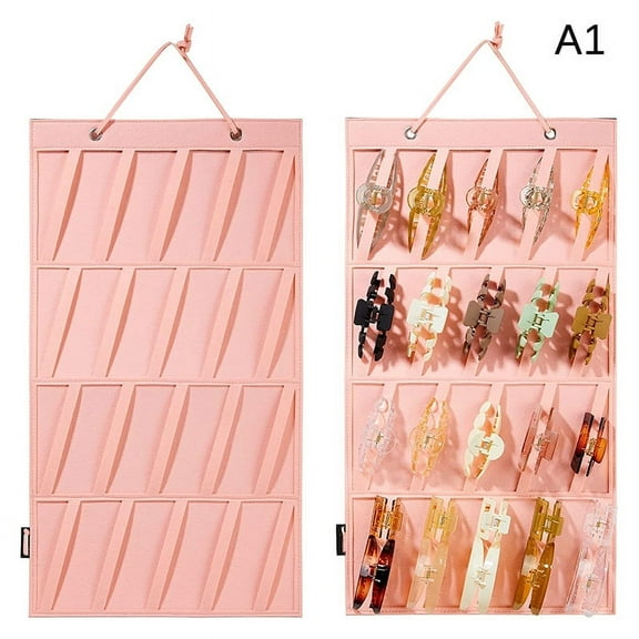 Hair Claw Clips Organizer Large Capacity Headband Holder Wall Hanging Hair Clip Storage Hanger Space Saving Girls Room Wall Deco