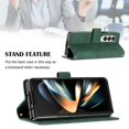 thumbnail image 4 of MonsDirect for 7.6 inch Samsung Galaxy Z Fold 3 2022 2021 Case, Slim Suede Leather Stand Folio Cover with Auto Sleep/Wake Card Slots & Hand Strap Anti-Fall Protective Case for Galaxy Z Fold 3, Green, 4 of 7